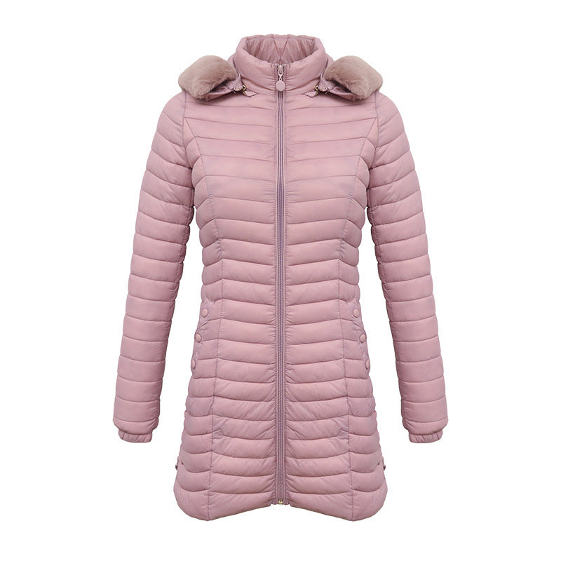 RM Winter Long Parka Ultra-light Liner Women's Quilted Cotton Coat