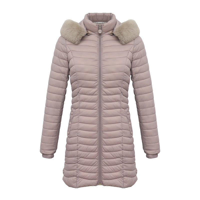 RM Winter Long Parka Ultra-light Liner Women's Quilted Cotton Coat