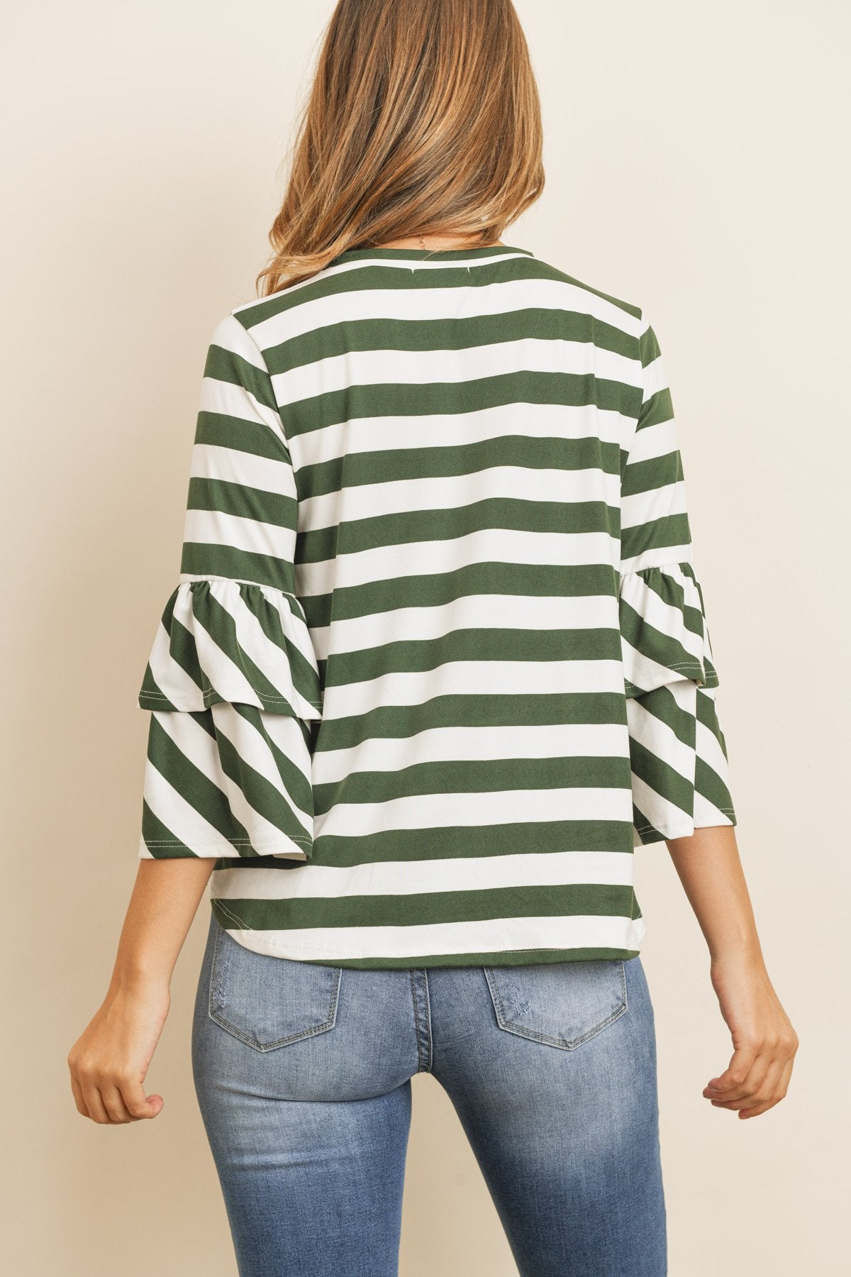 RM Double Ruffle Long Sleeve Top