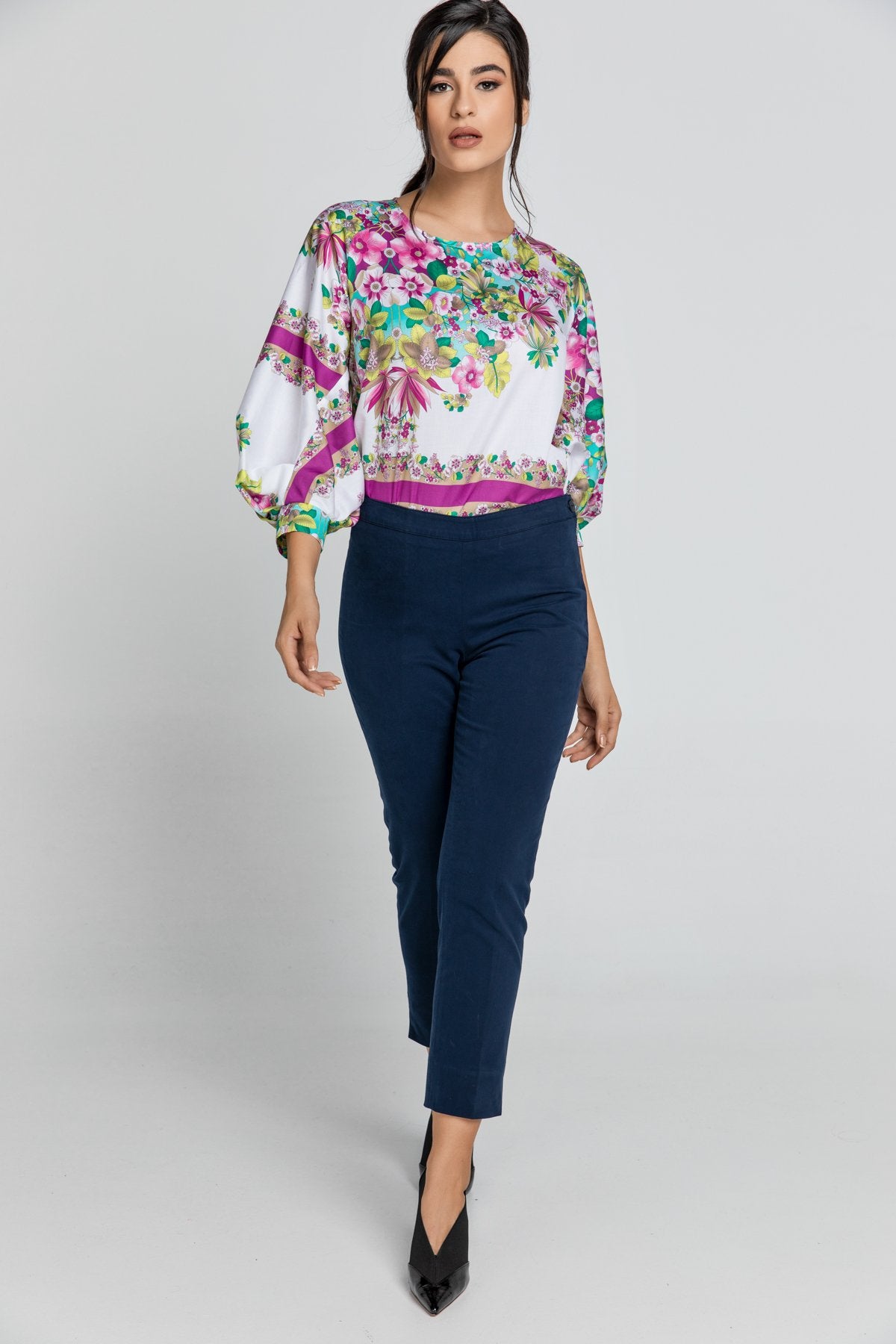 RM Slim Fit Blue Pants Conquista Fashion