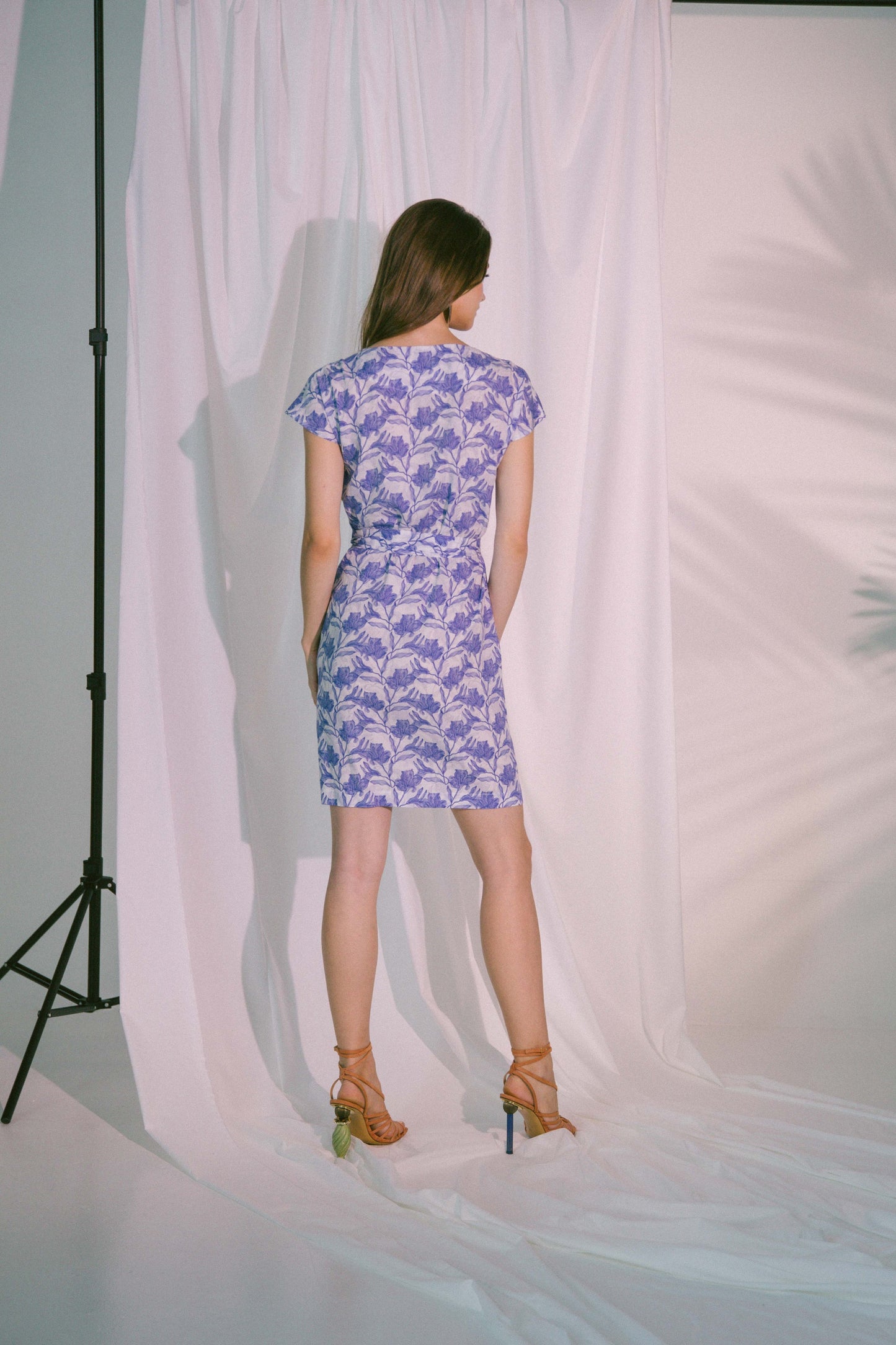 RM Pragma Wrap Dress in Blue Biro