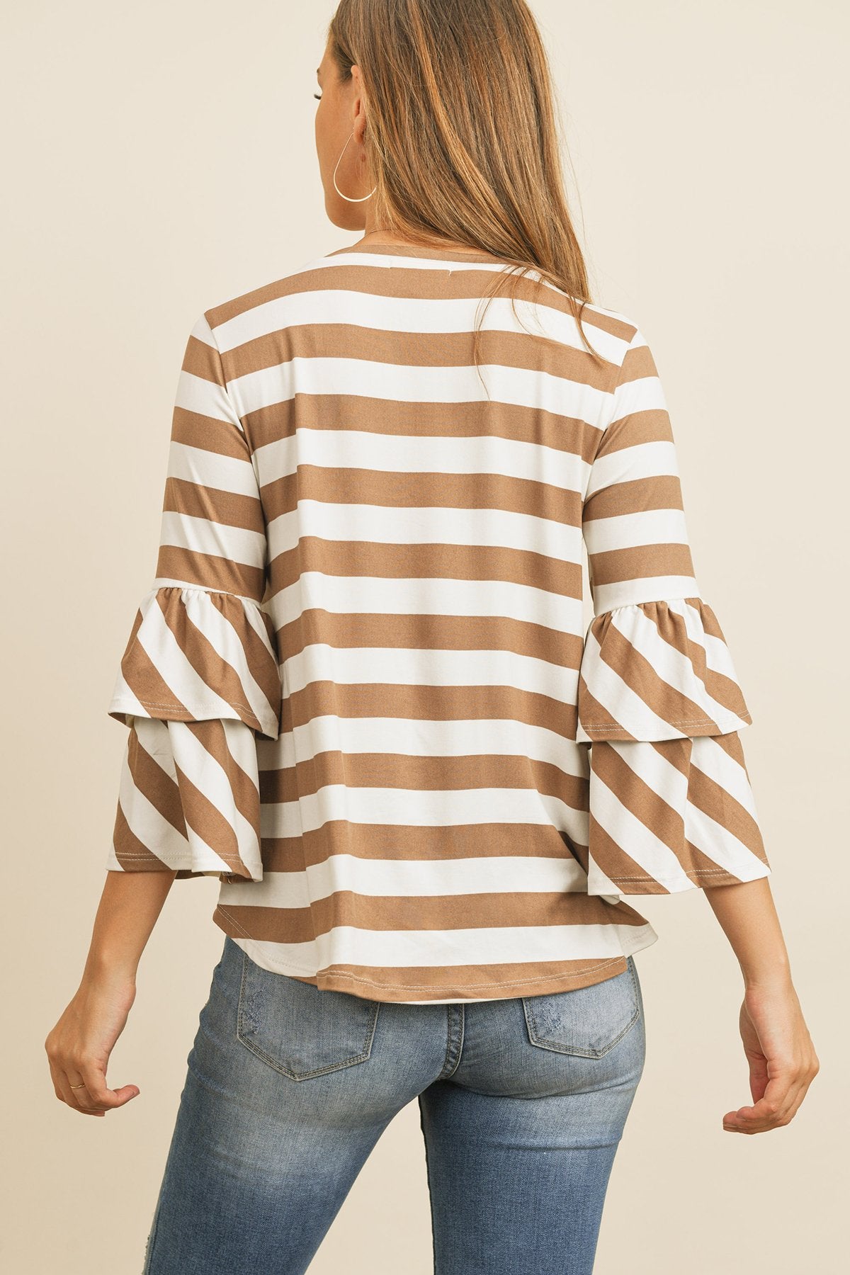 RM Double Ruffle Long Sleeve Top