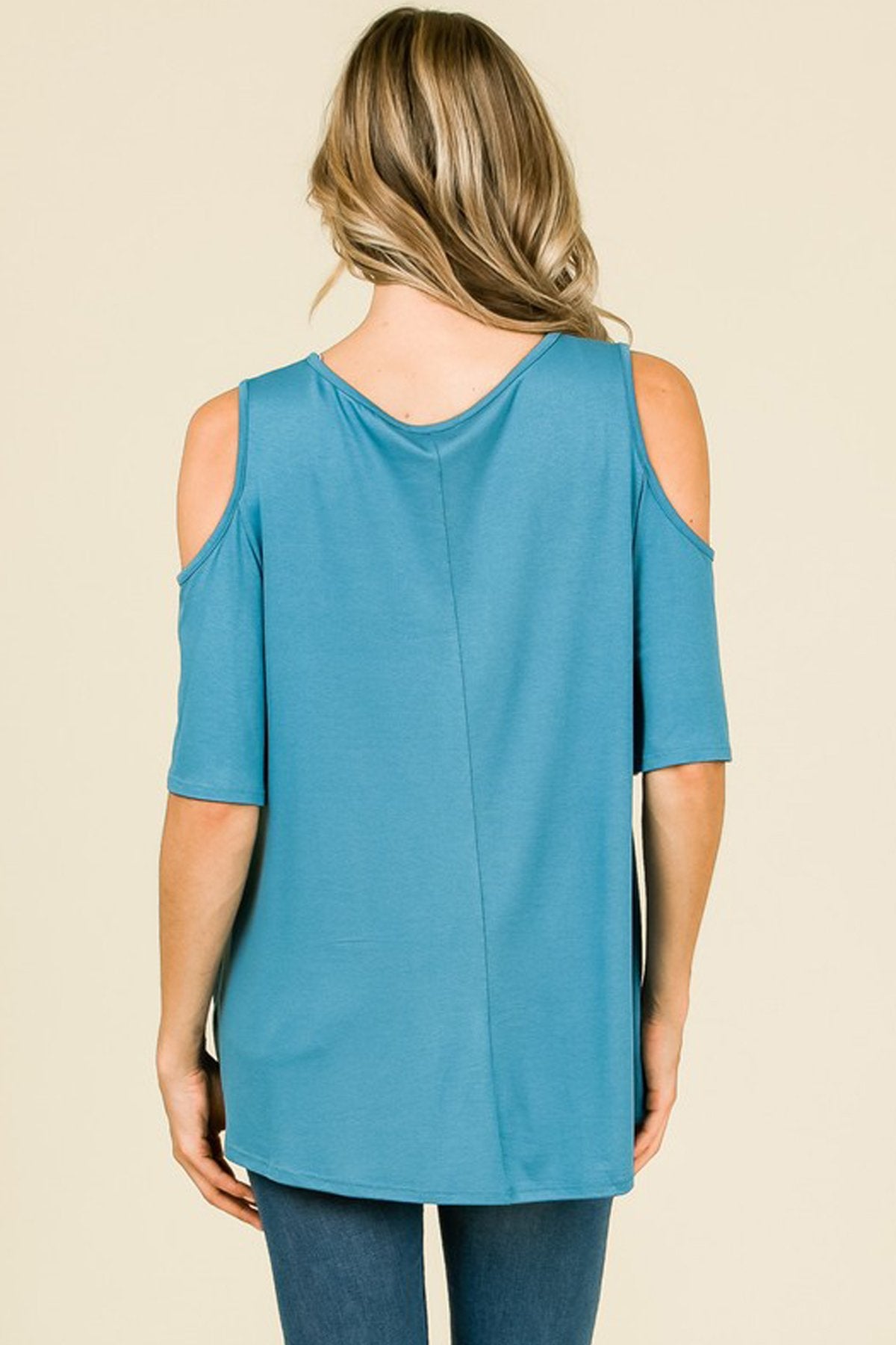 RM Short Sleeve Cold-Shoulder Top