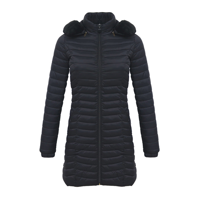 RM Winter Long Parka Ultra-light Liner Women's Quilted Cotton Coat