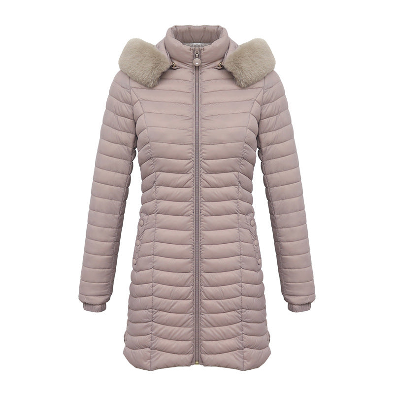 RM Winter Long Parka Ultra-light Liner Women's Quilted Cotton Coat