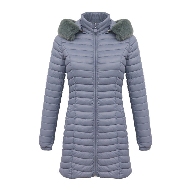 RM Winter Long Parka Ultra-light Liner Women's Quilted Cotton Coat