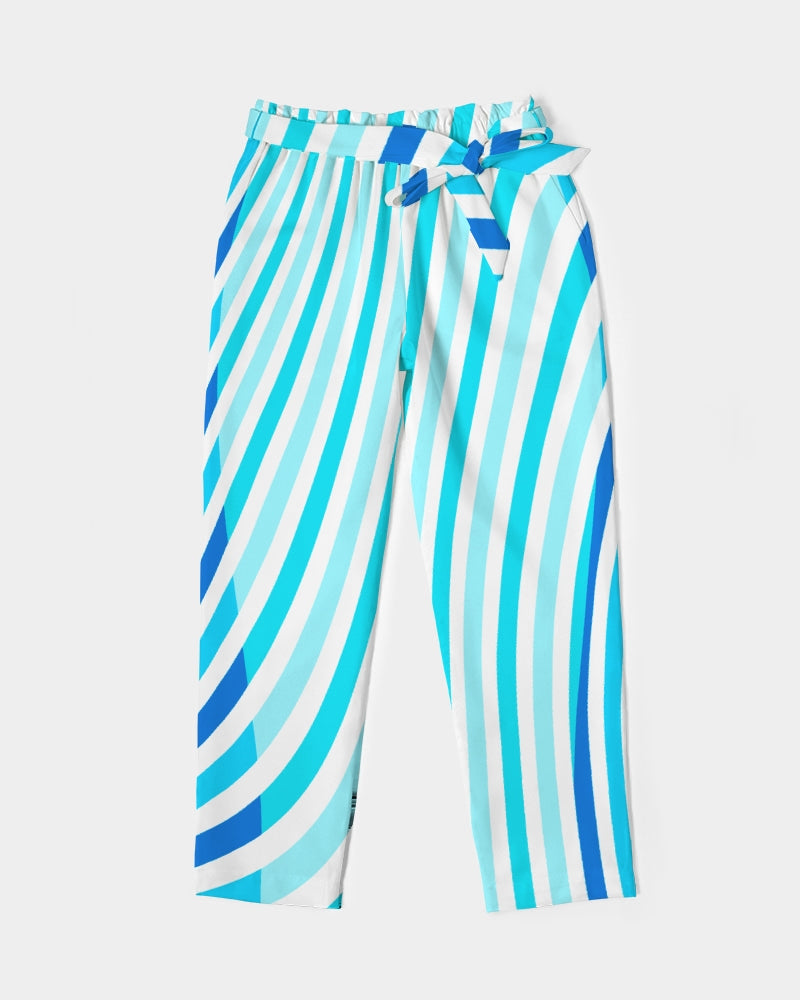 RM -  Women's Wave Places Belted Tapered Pants