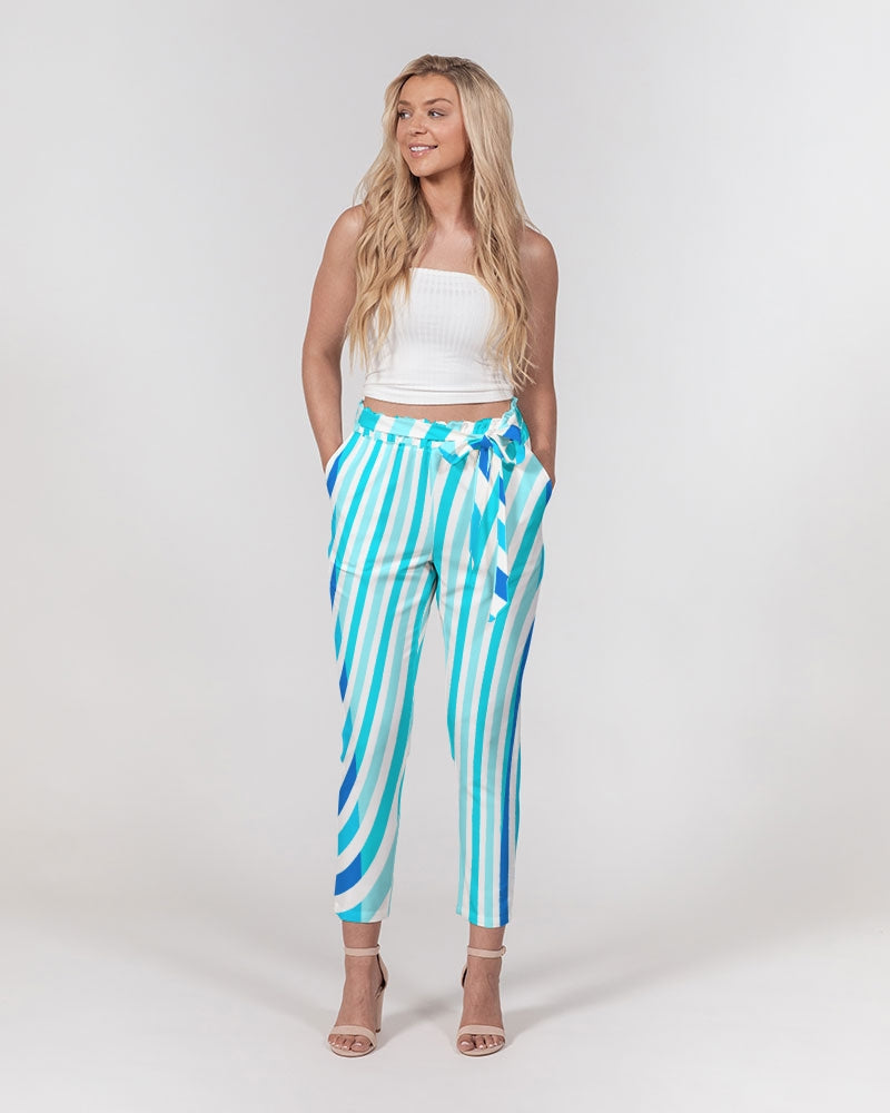 RM -  Women's Wave Places Belted Tapered Pants